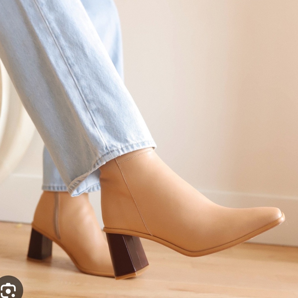 Alohas west ankle boots beige
